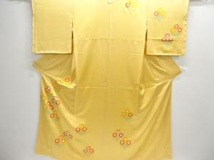 草花模様刺繍訪問着
